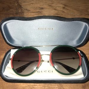 GUCCI round frame sunglasses